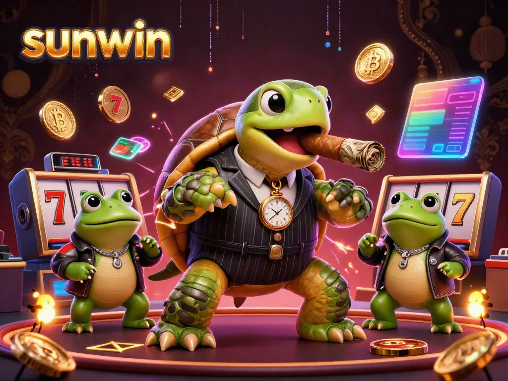 Experience the thrilling action of sunwin with massive turtle casino mobster and vibrant slot elements.