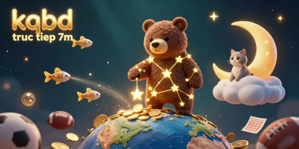 Experience instant thrills with kqbd truc tiep 7m, where a starry character collects coins amidst a sports betting paradise.