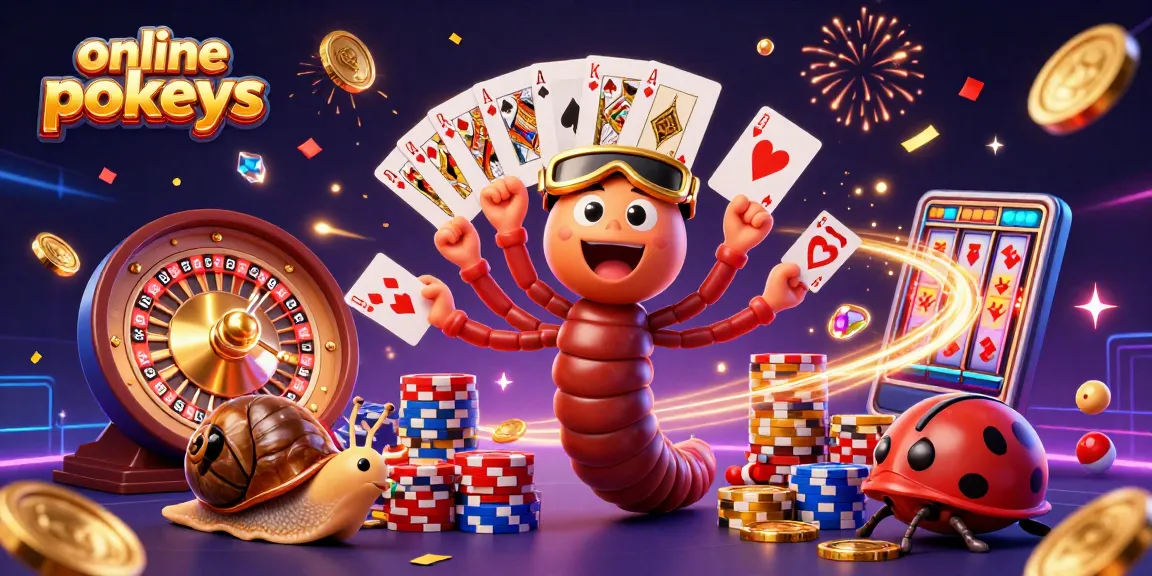 Experience thrilling online pokies gameplay with our vibrant 3D casino scene featuring exciting elements and characters.